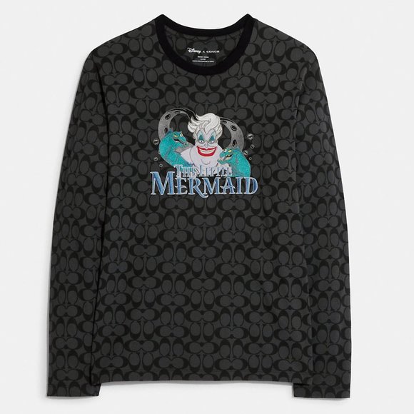 🎃 Coach Disney X Coach Signature Ursula Long Sleeve T Shirt